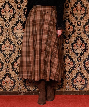 タータンチェックスカート