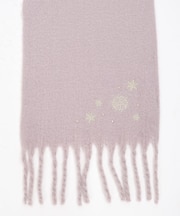 雪の結晶刺繍ストール