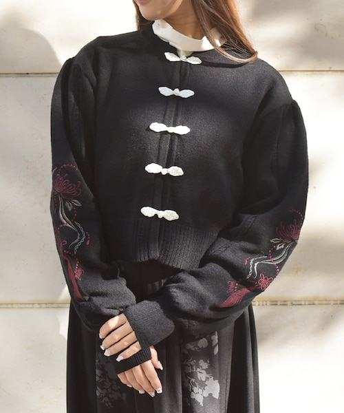 タッセル刺繍チャイナ風CD｜アクシーズファム アウトレットの