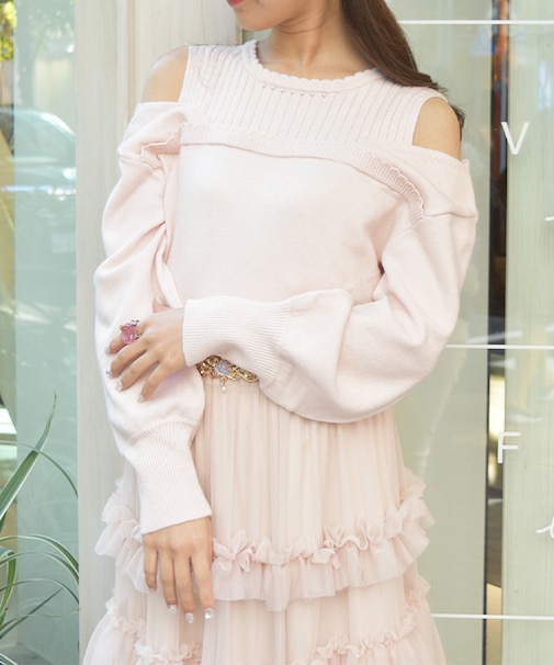 レイヤード風ニット