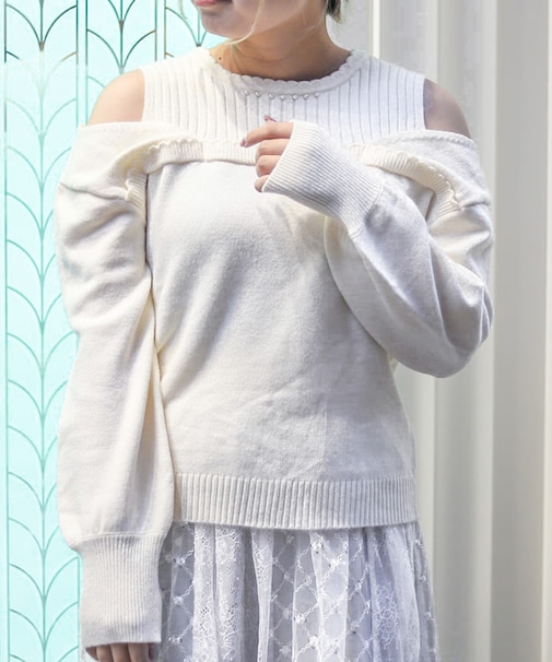 レイヤード風ニット