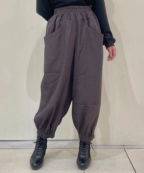 スエード変型ビッグパンツ｜アクシーズファム アウトレットの