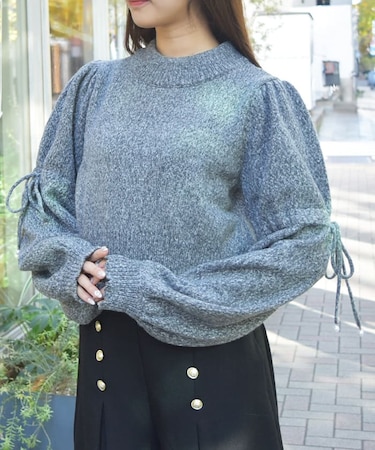 ドロストリボンメランジニット