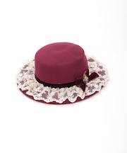 カメオリボン付きカンカン帽