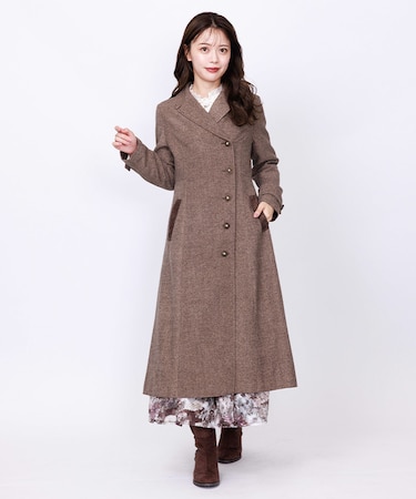 連釦テーラーカラーコート