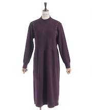 パール付ニットワンピース