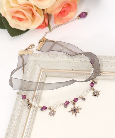 テレスコープ装飾チョーカー