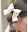 巻き薔薇リボンヘアクリップ