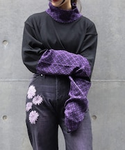 七宝文様タートルニット