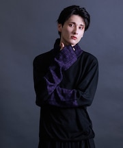 麻の葉文様タートルニット