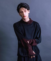 麻の葉文様タートルニット