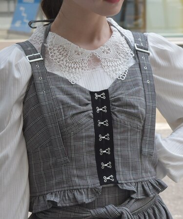 コルセット風デザインビスチェ