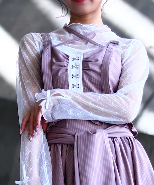 コルセット風デザインビスチェ