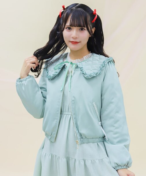 パールキルティングブルゾン