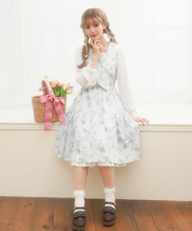 フラワープリントセーラーＯＰ