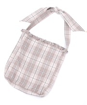 チェックトートバッグ