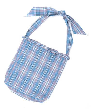 チェックトートバッグ