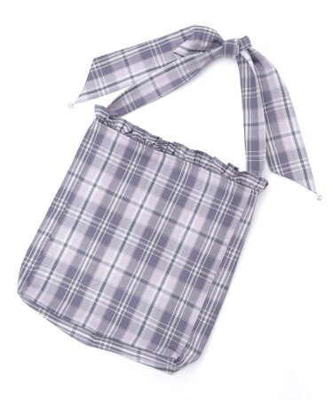 チェックトートバッグ