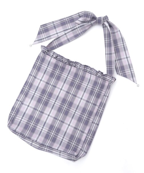 チェックトートバッグ