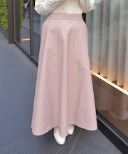 合皮素材フレアスカート