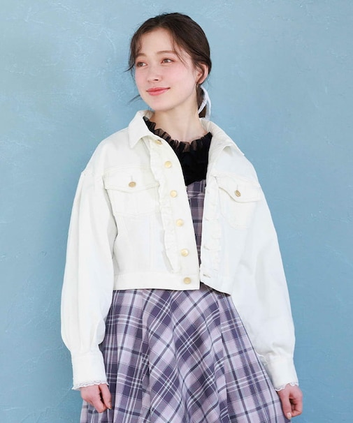 レース×フリルデニムＪＫＴ
