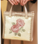 ローズ刺繍スクエアバッグ