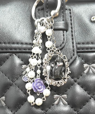 リボンキャットバッグチャーム