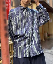 竹林PTドルマン長袖シャツ