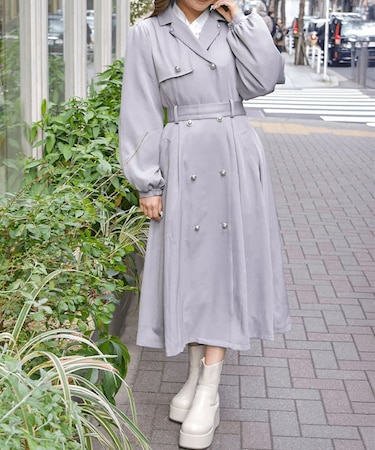 フード付トレンチコート