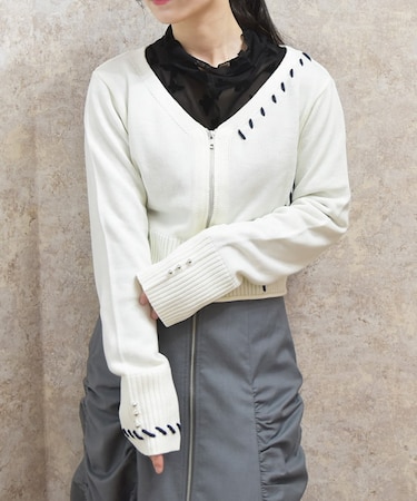 ジップ付ステッチショートＣＤ