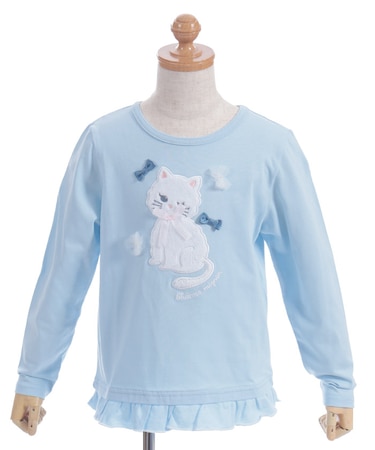 ねこパッチワークTシャツ