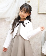 バックリボンツイードボレロ