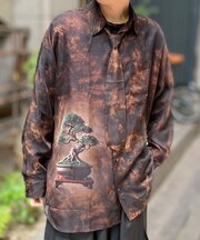 タイ付盆栽シアーシャツ