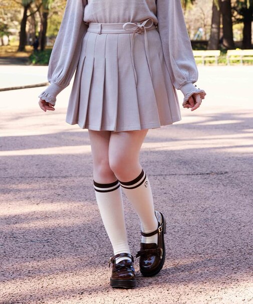 リボンセットプリーツスカパン