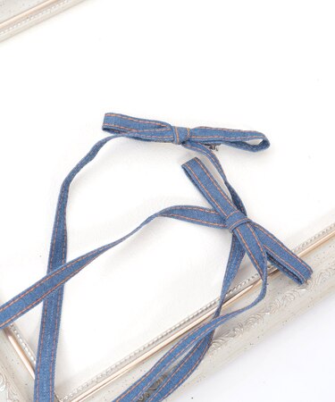 デニムリボンクリップ