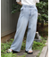 ワイドストレートデニムパンツ