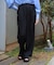 調節ボタンストレートパンツ