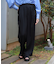 調節ボタンストレートパンツ