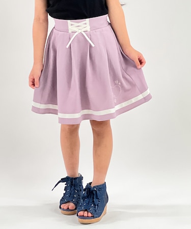 ハートローズ刺繍スカパン