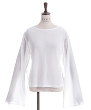 スリット袖シアートップス