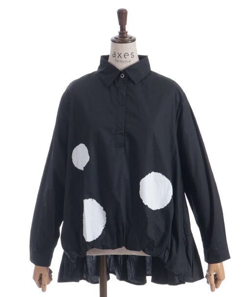 大ドットブラウス