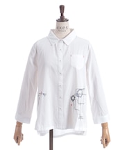 刺しゅうブラウス