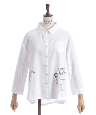 刺しゅうブラウス