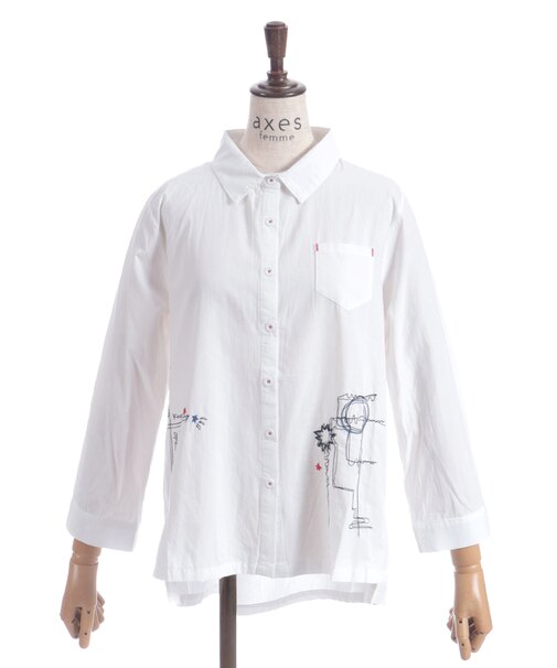 刺しゅうブラウス