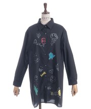 プリントブラウス