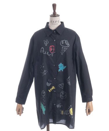 プリントブラウス