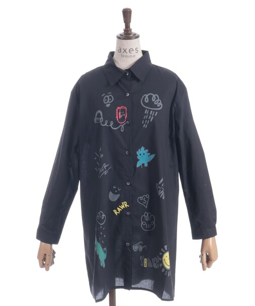 プリントブラウス