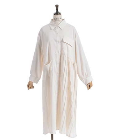 ポケット付プリーツシャツＯＰ