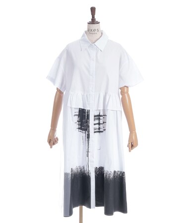 アシメレースワンピース