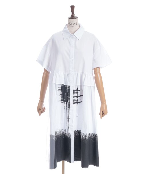 アシメレースワンピース